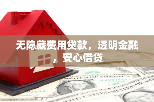 湛江无隐藏费用贷款，透明金融，安心借贷