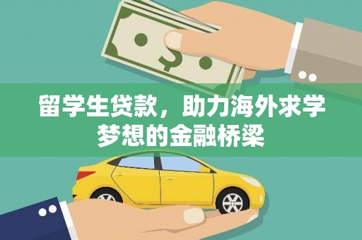 湛江留学生贷款，助力海外求学梦想的金融桥梁