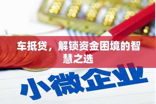 湛江车抵贷，解锁资金困境的智慧之选