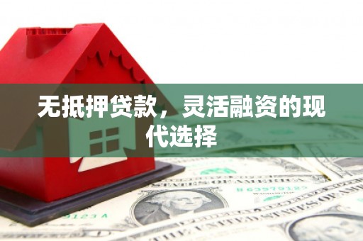 湛江无抵押贷款，灵活融资的现代选择