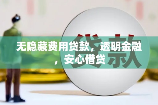 湛江无隐藏费用贷款，透明金融，安心借贷