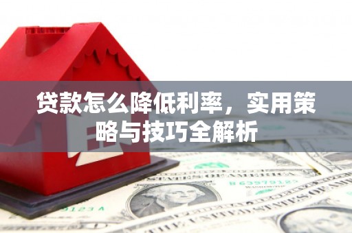 湛江贷款怎么降低利率，实用策略与技巧全解析
