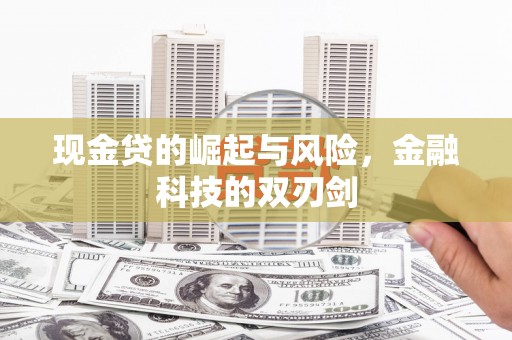 湛江现金贷的崛起与风险，金融科技的双刃剑