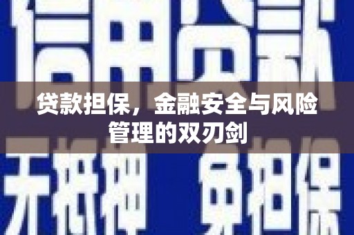 湛江贷款担保，金融安全与风险管理的双刃剑