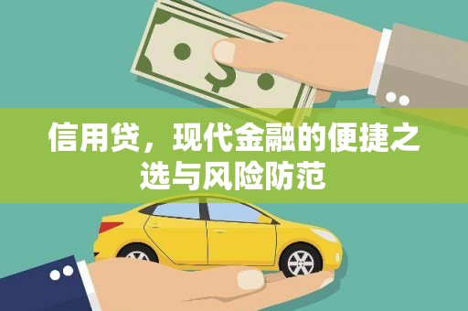湛江信用贷，现代金融的便捷之选与风险防范