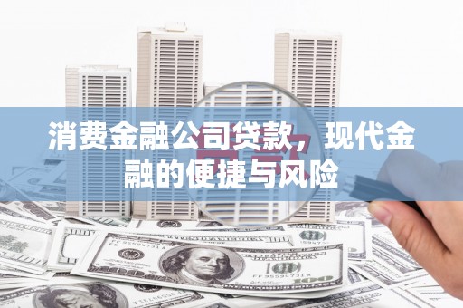 湛江消费金融公司贷款，现代金融的便捷与风险