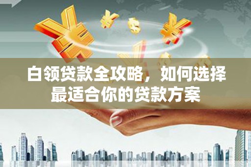 湛江白领贷款全攻略，如何选择最适合你的贷款方案