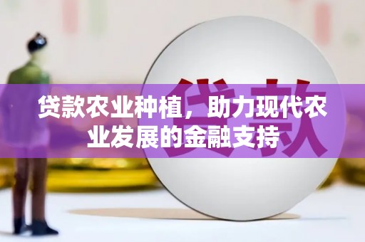 湛江贷款农业种植，助力现代农业发展的金融支持